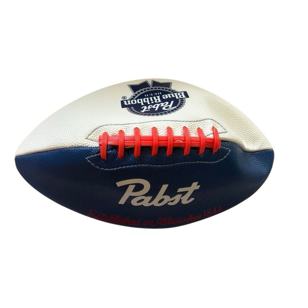 Pabst Blue Ribbon PBR Football New Unused Beer Promo Tailgate Bar Collectible